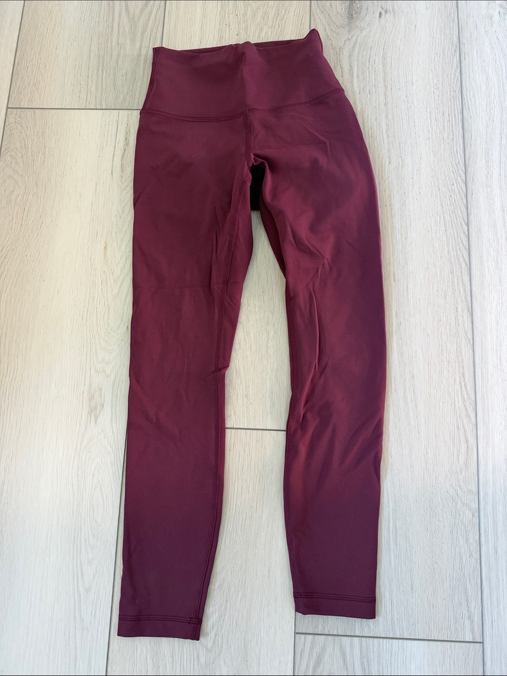 Lululemon Wunder Under Train High-Rise Burgundy Leggings